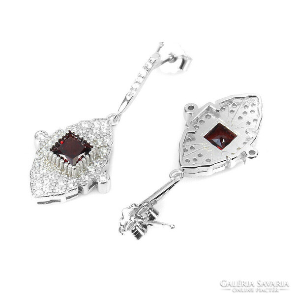 Valodi garnet 925 silver fulbevalo