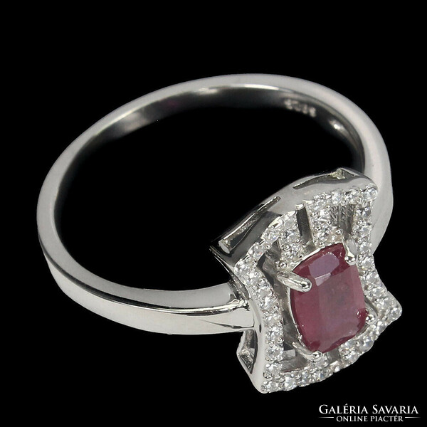 56 Os real ruby 925 silver ring