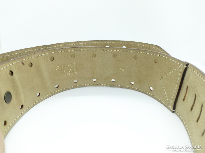 Csodaszép vintage Alaïa bőr öv, Alaïa Vintage leather belt -beautiful craftmanship