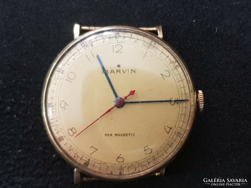 Antique, old Marvin 14k gold watch