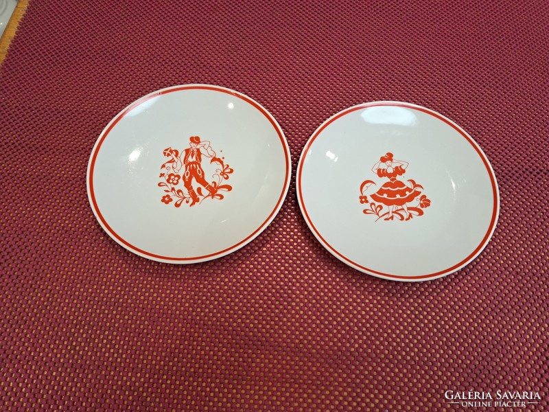 Pair of Zsolnay wall plates