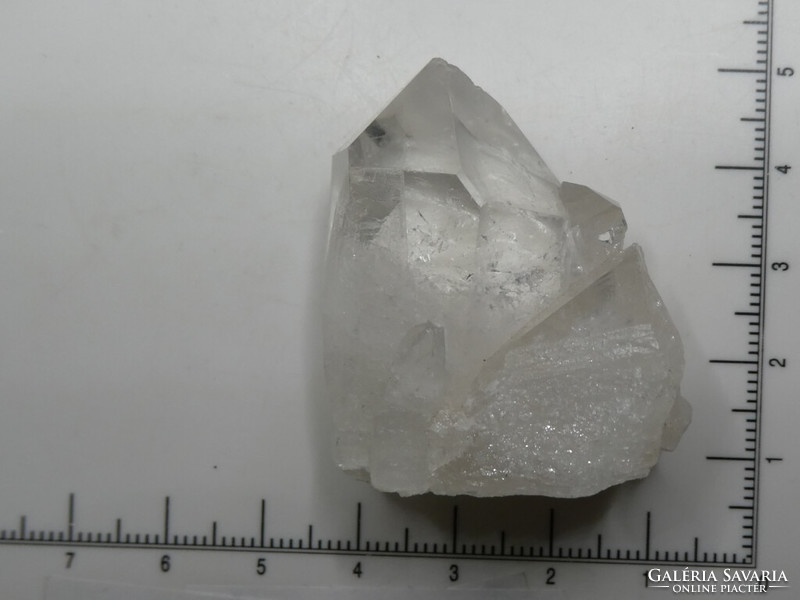 Natural, raw, rock crystal quartz group. Collector's item, mineral ornament. 35 grams