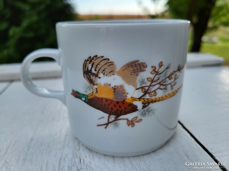 Alföld porcelain_a very rare, pheasant factory mug