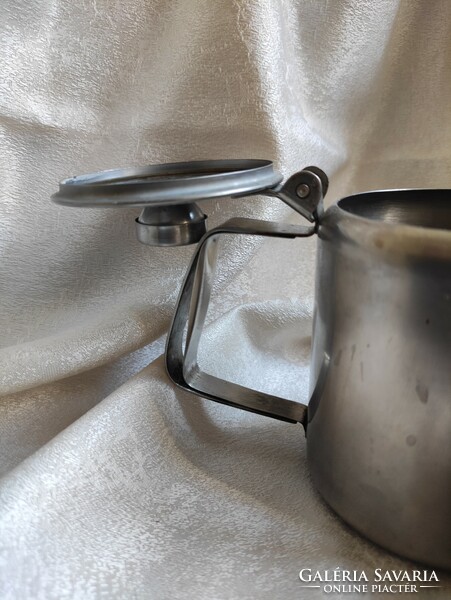 Art Deco  rozsdamentes acél kávé /tea szervirozo kiegészítő kiöntő szett