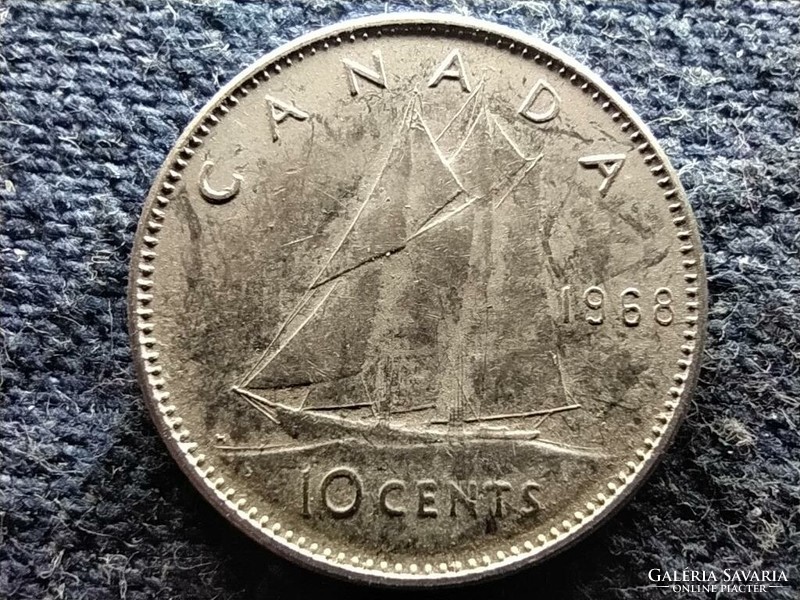 Canada ii. Elizabeth 10 cents 1968 (id80617)