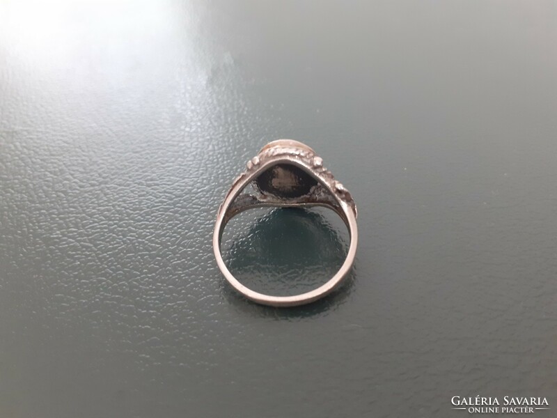 Ezüst gyűrű valódi türkiz kővel, 4,83 g