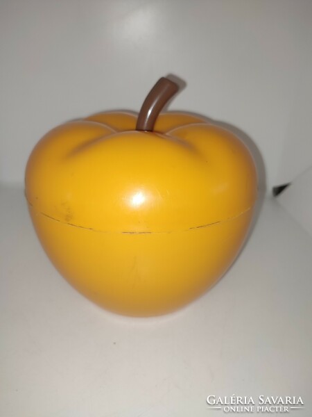 Retro plastic design apple. Storage.