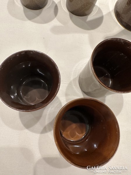 Retro 6-piece ceramic coffee / tea set, flawless