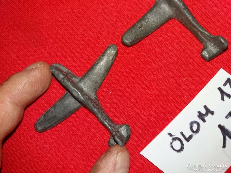 Old toy for lead soldiers ii.Vh airplanes 1 intact 1 damaged 2 pcs in one according to pictures 13