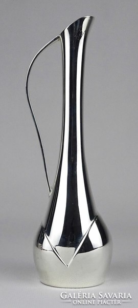 1O839 silver-plated vase in fiber vase box 18 cm