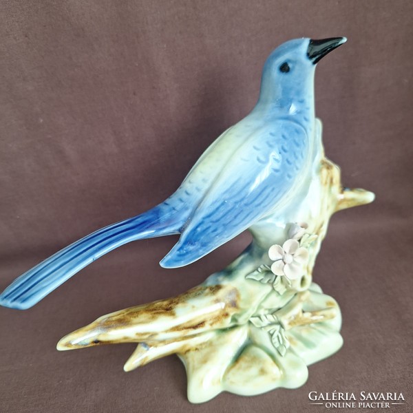 German porcelain blue bird (large)
