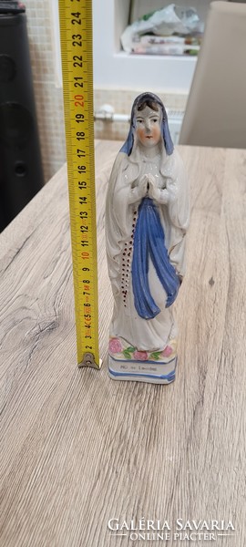 Antique porcelain grace object Virgin Mary porcelain statue.