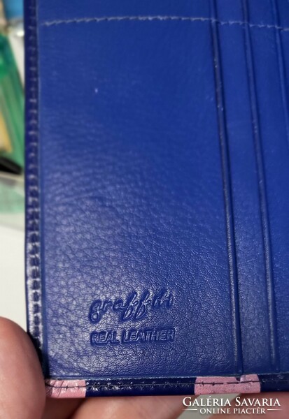 Graffiti bőrpénztárca