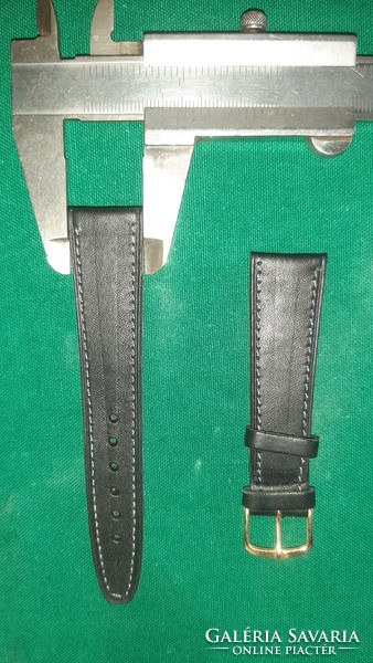 Leather watch strap