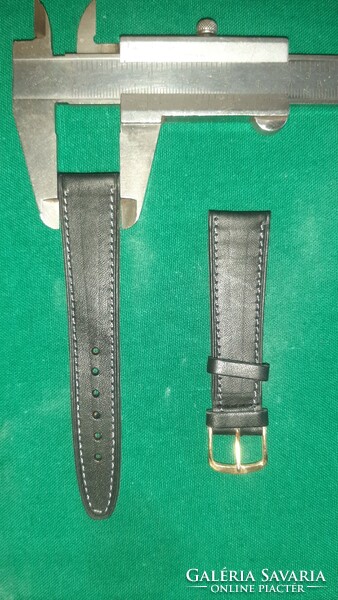 Leather watch strap