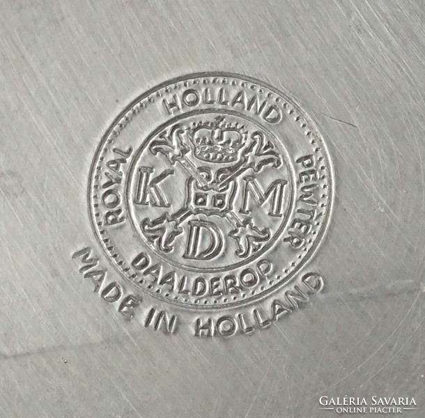 1O840 marked Dutch pewter decanter royal Dutch 15 cm