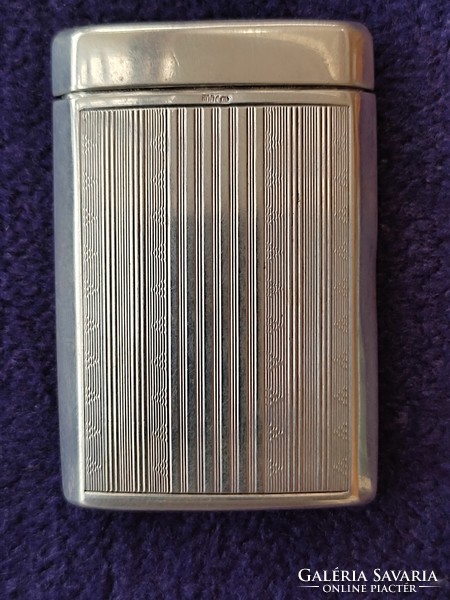 Silver match case