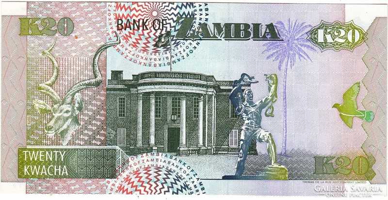Zambia 20 kwacha 1992 UNC