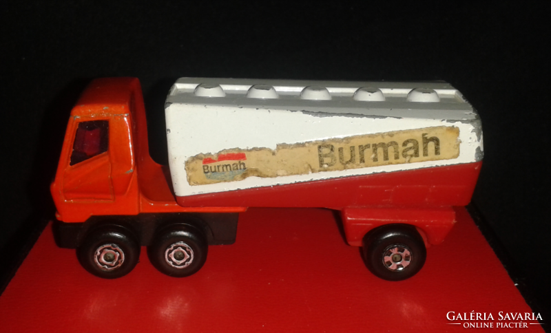 Matchbox lesney superfast no63 freeway gas tanker burmah red made in england 1973