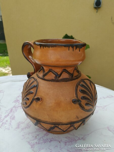 Italian handmade ceramic vase and jug for sale! 22 Cm