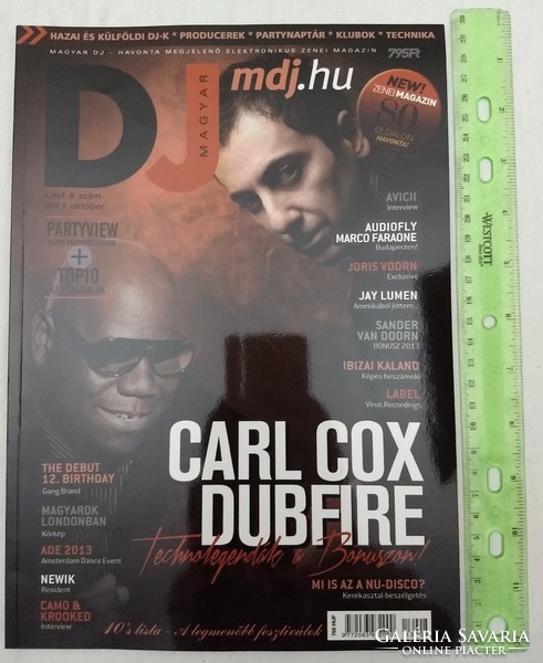 Magyar DJ magazin 13/10 Carl Cox Dubfire Avicii Van Doorn Jay Lumen Voorn