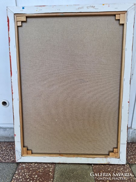 1980/90 K. Presumably Austrian or German spackle technique contoured abstract 60x80