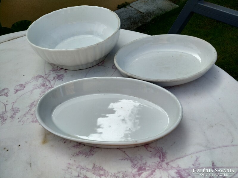Zsolnay porcelain bowl, oval tray, 2 pieces for sale!