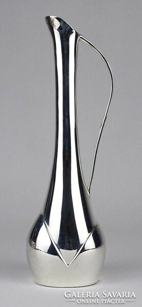 1O839 silver-plated vase in fiber vase box 18 cm