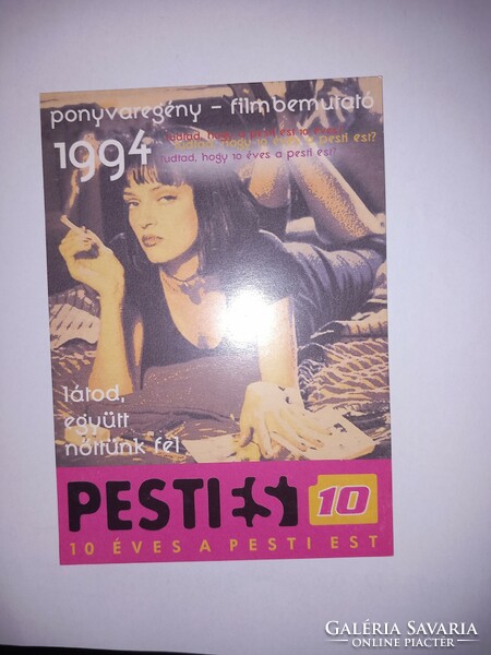 Pest evening and the advertisement of the film screening