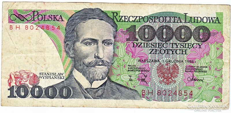Poland 1000 zlotys 1988 g