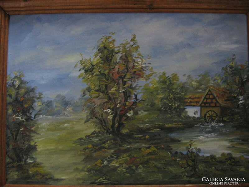 Beautiful impressionist landscape signed by a German painter
