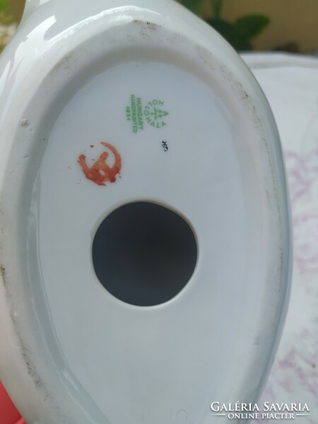 Hollóházi porcelán, kézzel festett hattyú eladó!, magassága  26 cm