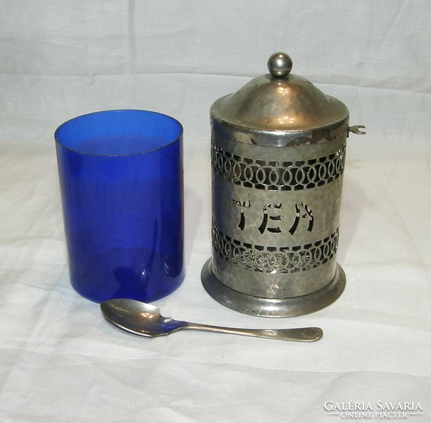 Tea holder with original glass insert