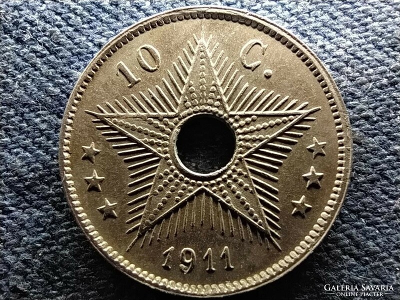 Kongó (Zaire) I. Albert (1909-1934) 10 cent 1911 (id71640)