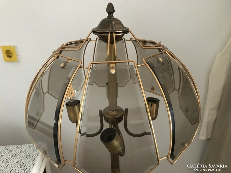 Copper floor lamp, unique, art deco