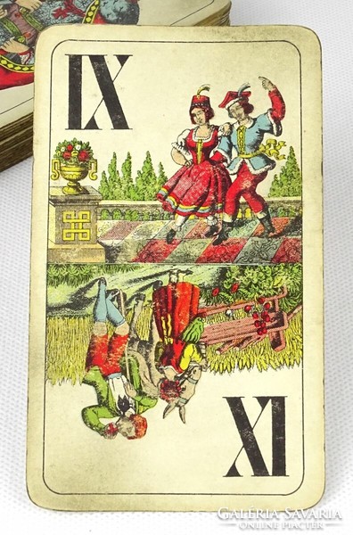 1O666 old 42-sheet tarok card