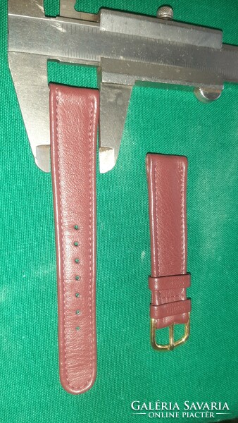 Leather watch strap