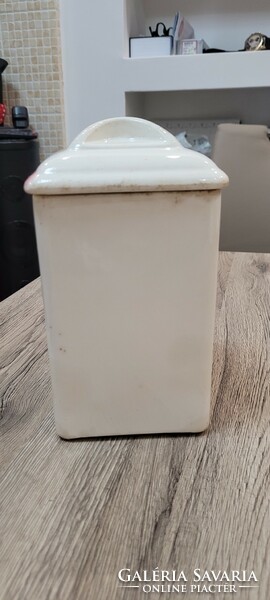Large granite small porcelain coffee holder.