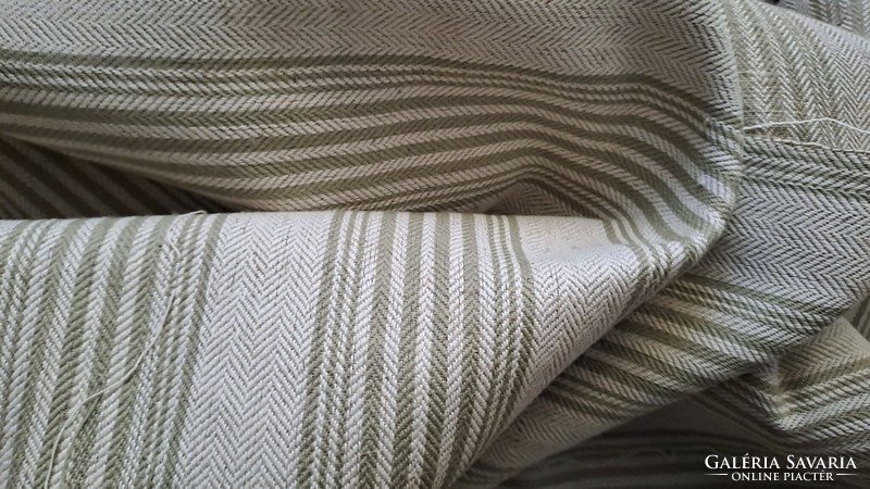 Homemade linen woven fabric in meters