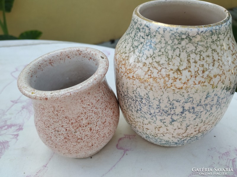 Retro porcelain, iridescent vase 2 pieces for sale!