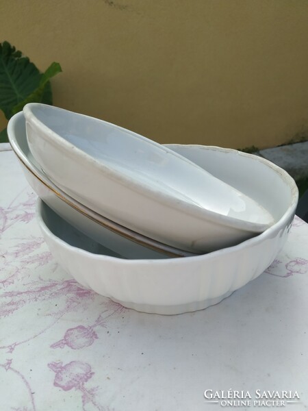 Zsolnay porcelain bowl, oval tray, 2 pieces for sale!