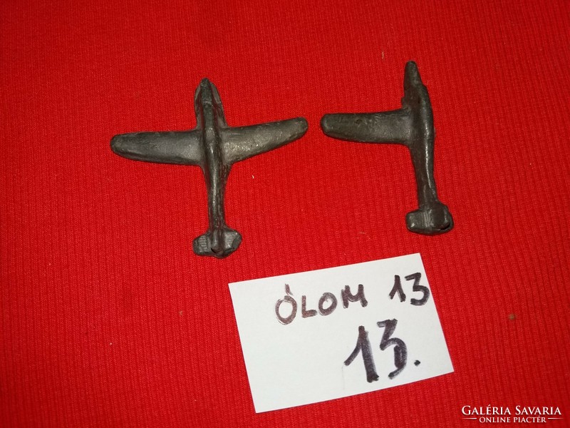 Old toy for lead soldiers ii.Vh airplanes 1 intact 1 damaged 2 pcs in one according to pictures 13