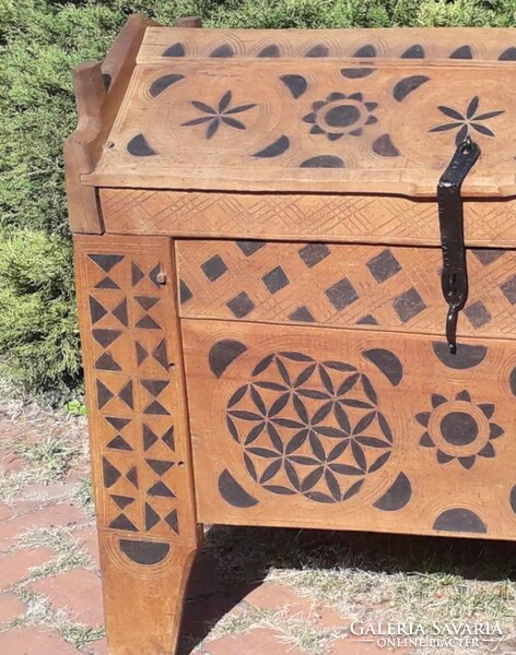 Carved chest / wardrobe.