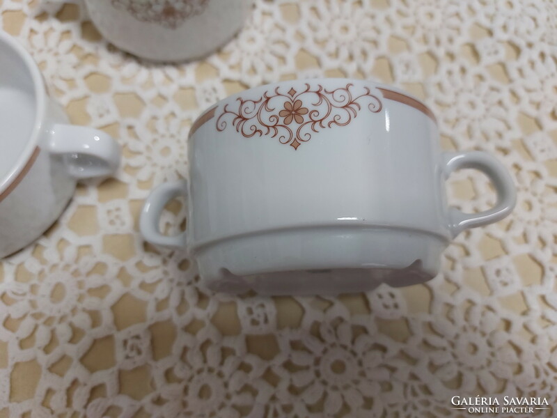 Alföldi porcelén leveses csésze, 4db