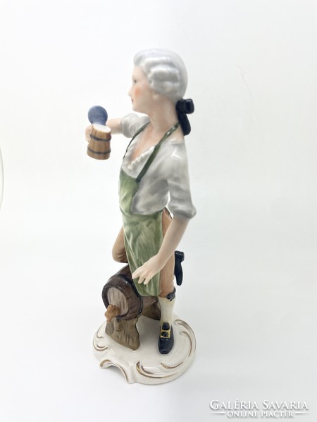 Goebel sörfőző sörivó porcelán figura FR29 TMK4 TMK1 19cm Bochmann