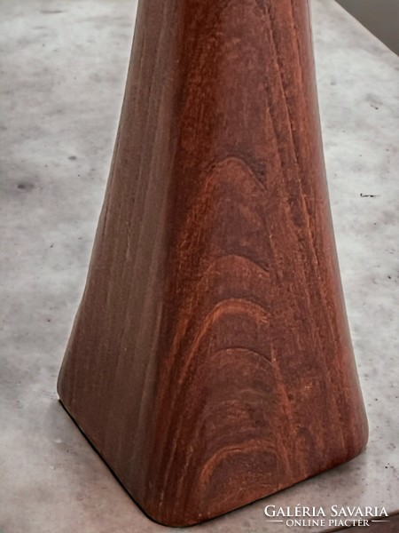 Dohányzó asztal kagyló díszítéssel - kőrisfa, új