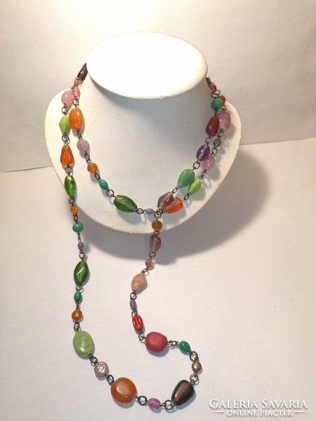 Colored glass necklace (470)