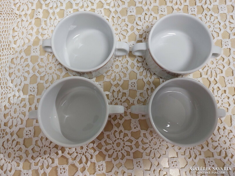 Alföldi porcelain soup cup, 4 pcs