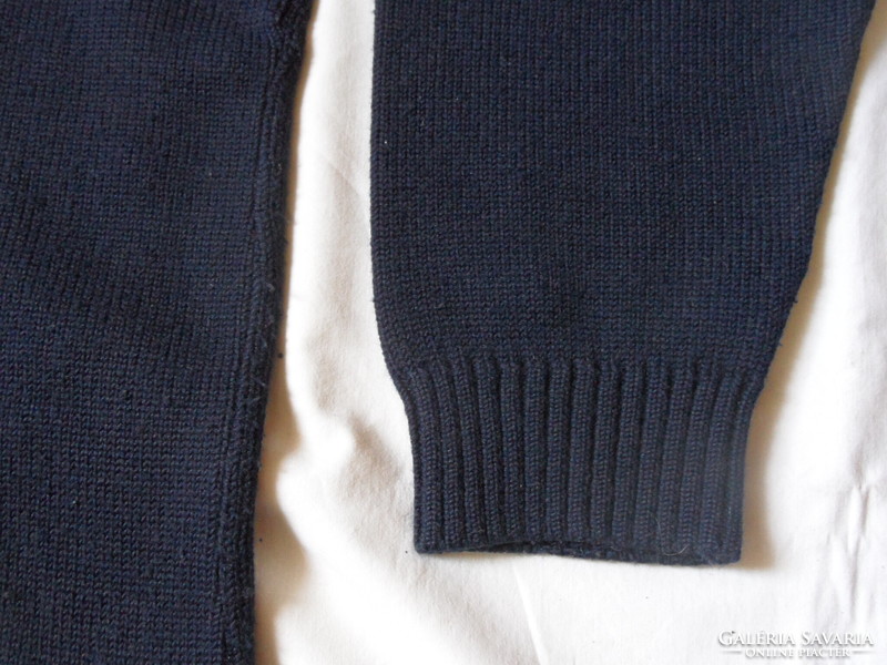 GOLFINO sötétkék kötött férfi pulóver ( 50-es )
