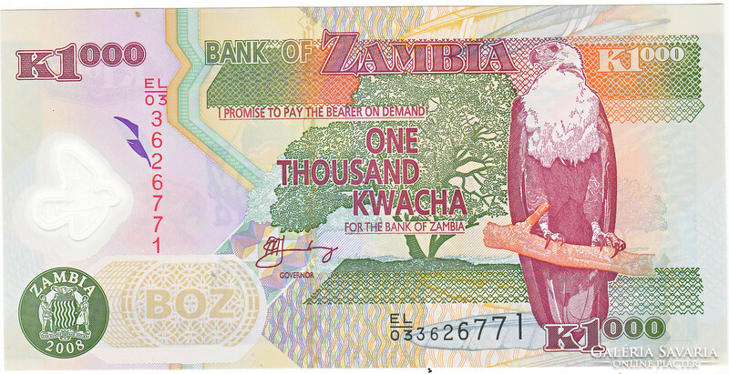 Zambia 1000 kwacha 2008 oz
